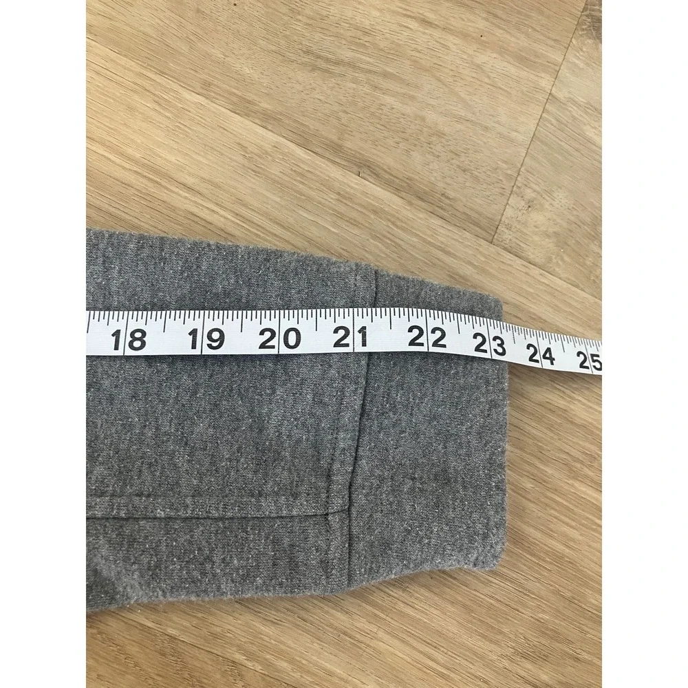Quiksilver Gray Fleece Lined Hoodie‎ Pullover Pocket Logo Men's S